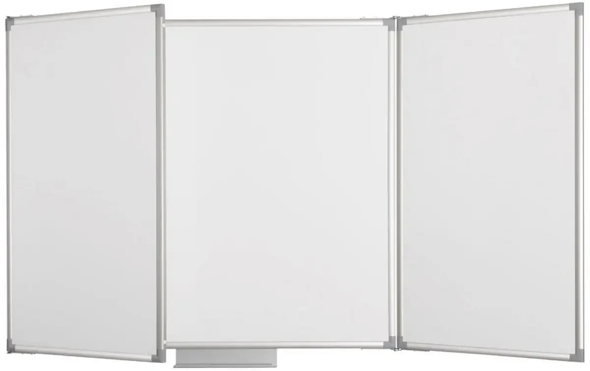 Whiteboard, Klapptafel MAULpro (B x H) 120 cm x 90 cm Weiß kunststoffbeschichtet Inkl. 2 klappbarer Flügel, Inkl. Ablageschale, Beide Seiten nutzbar von Maul – Produktfoto