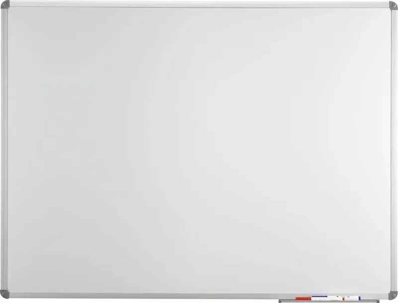 Whiteboard MAULstandard, Emaille (B x H) 120 cm x 90 cm Weiß emaillebeschichtet Inkl. Ablageschale, Quer- oder Hochformat van Maul – productfoto