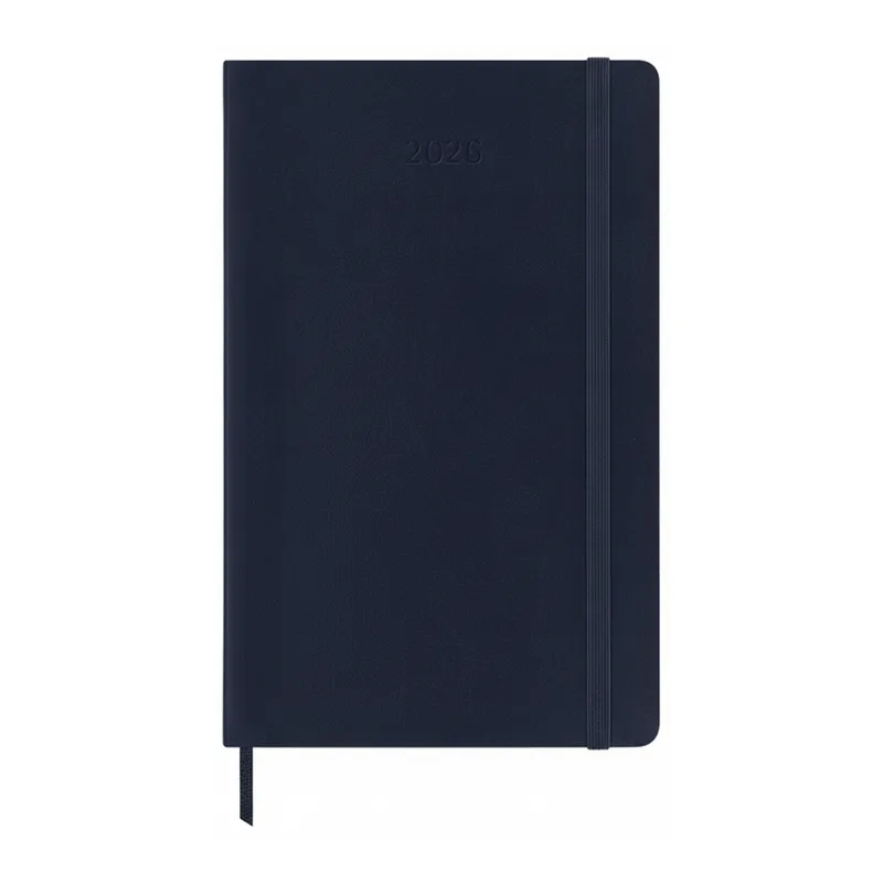 agenda 12 mois journalier grand format souple bleu von Moleskine – Produktfoto