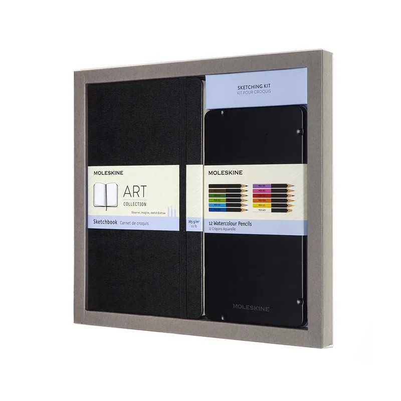 Art Bundel (Large Schetsboek + Kleurpotloden) by Moleskine in Black – product photo