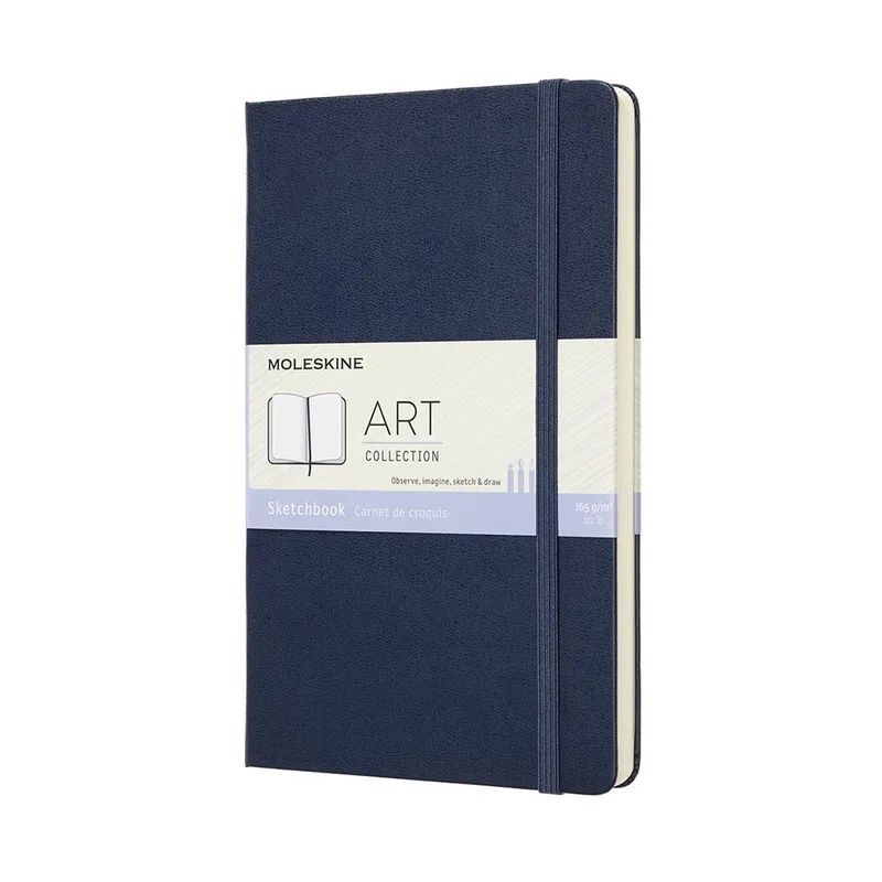 Art Schetsboek - Large - Hardcover - Saffier by Moleskine in Blue – product photo
