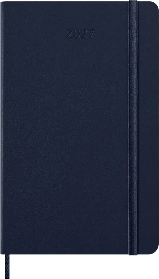 Buchkalender 2027, Wochen, XL, Hardcover, blau van Moleskine – productfoto