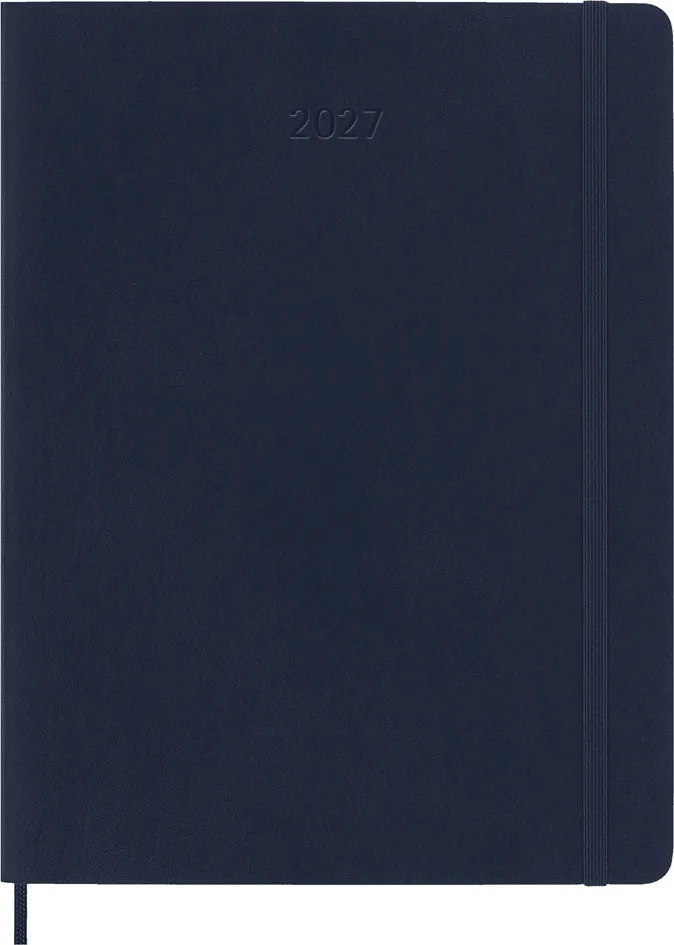 Buchkalender 2027, Wochen, XL, Softcover, blau by Moleskine – product photo