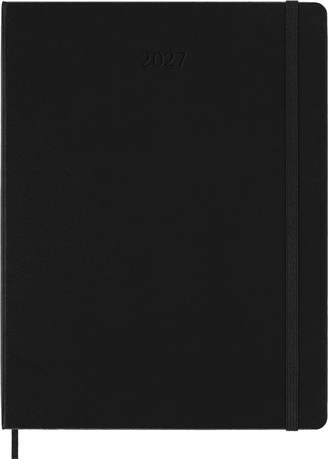 Buchkalender Pro 2027, XL, Hardcover, schwarz de Moleskine – photo produit