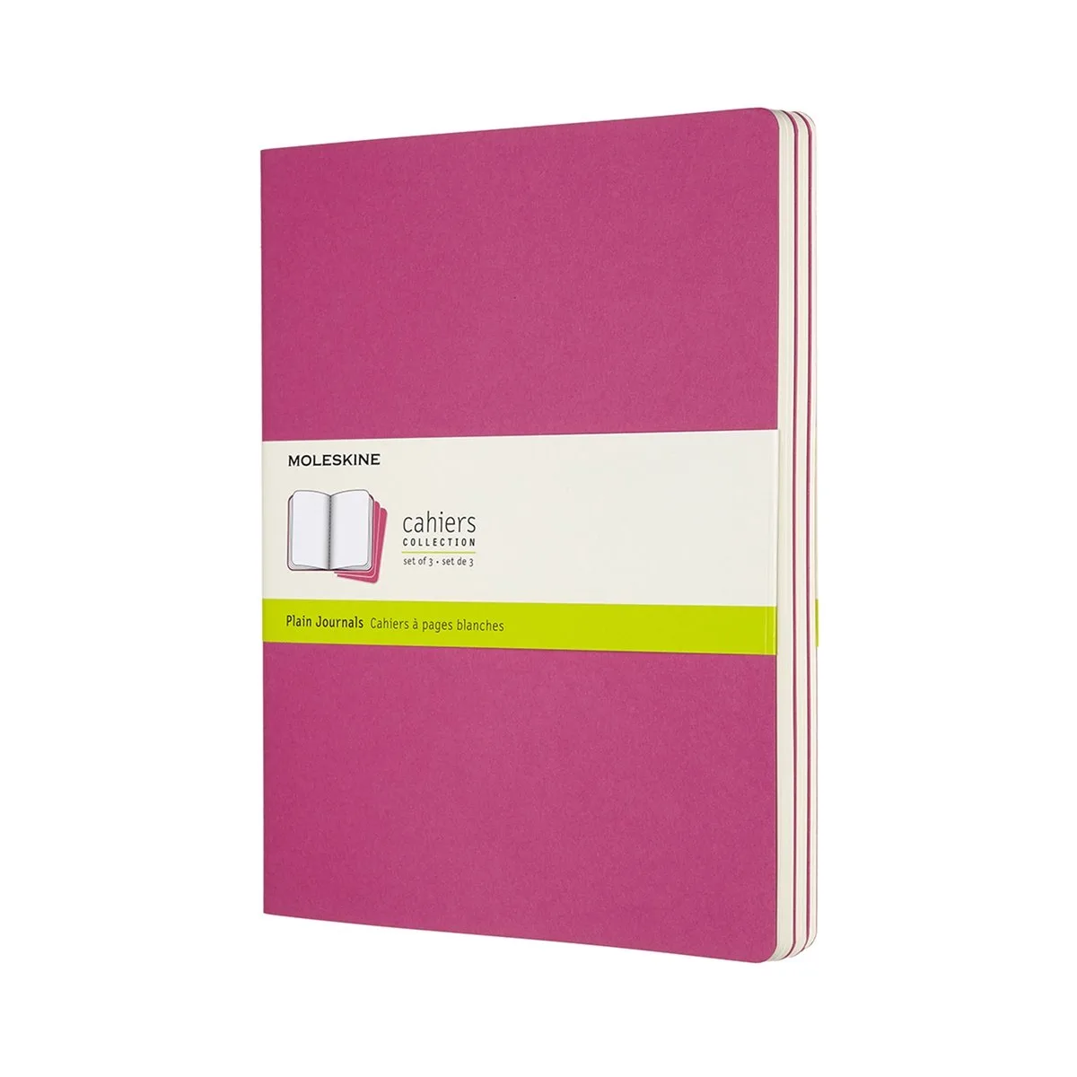 Cahier Journals - Extra Large - Blanco - set van 3 by Moleskine in Pink – product photo