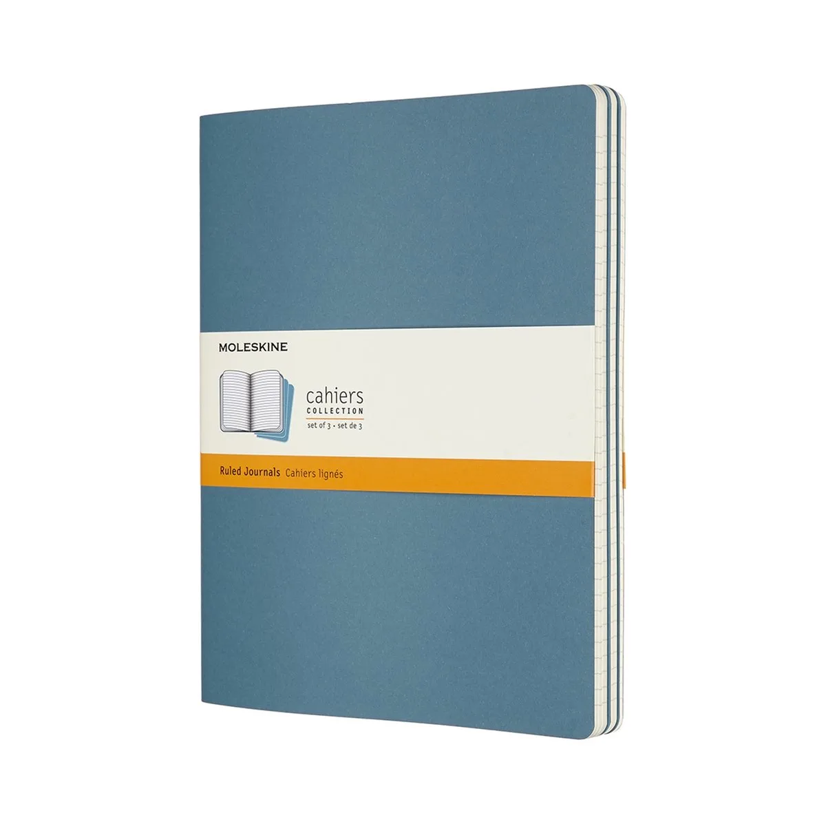 Cahier Journals - Extra Large - Gelinieerd - set van 3 by Moleskine in Blue – product photo