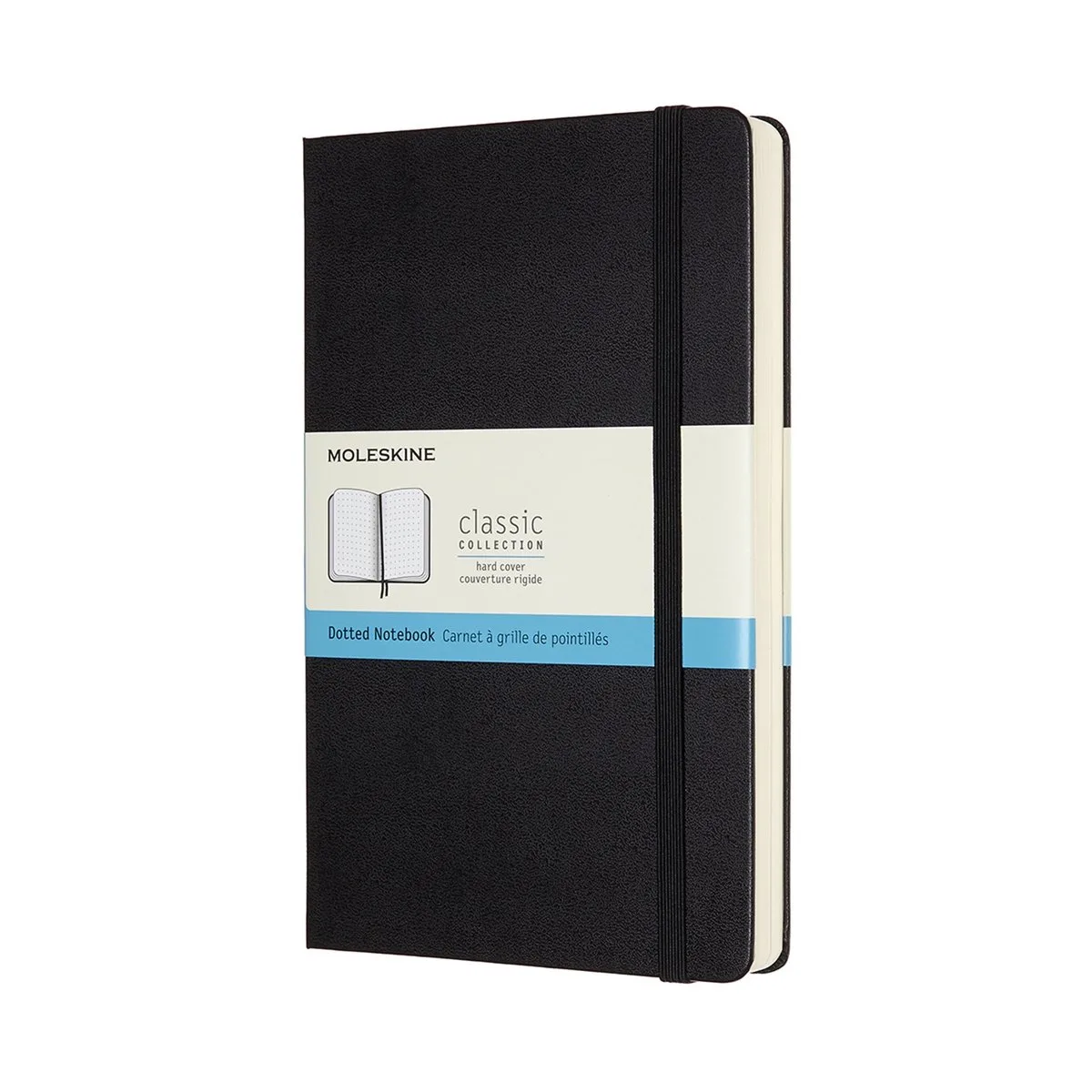 Classic Notitieboek - Expanded - Large - Hardcover - Gestippeld de Moleskine en Noir – photo produit