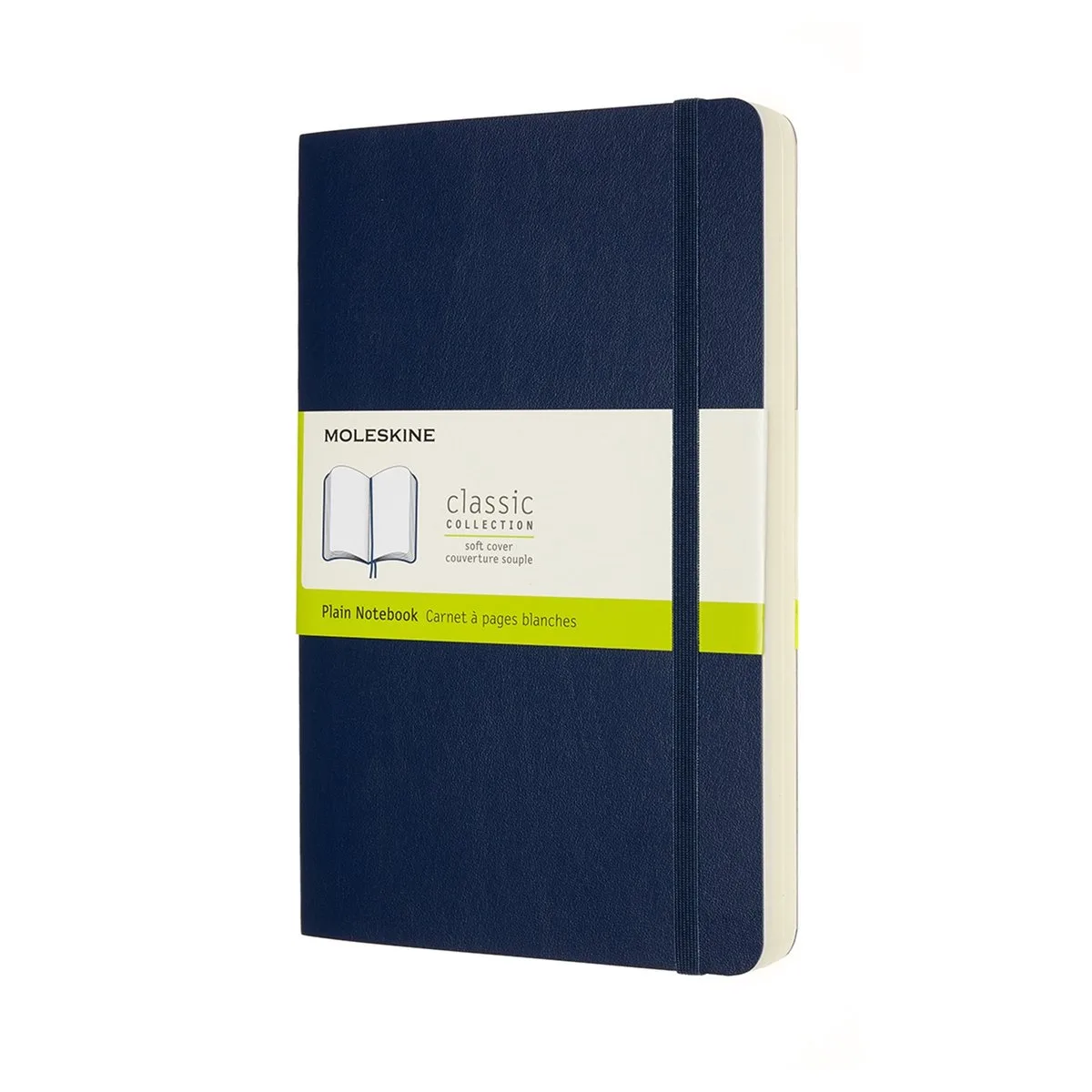 Classic Notitieboek - Expanded - Large - Softcover - Blanco - Saffier de Moleskine en Bleu – photo produit