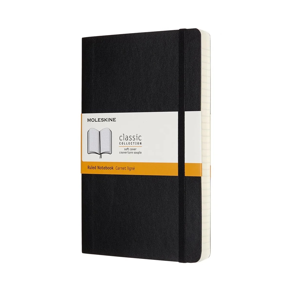 Classic Notitieboek - Expanded - Large - Softcover - Gelinieerd de Moleskine en Noir – photo produit