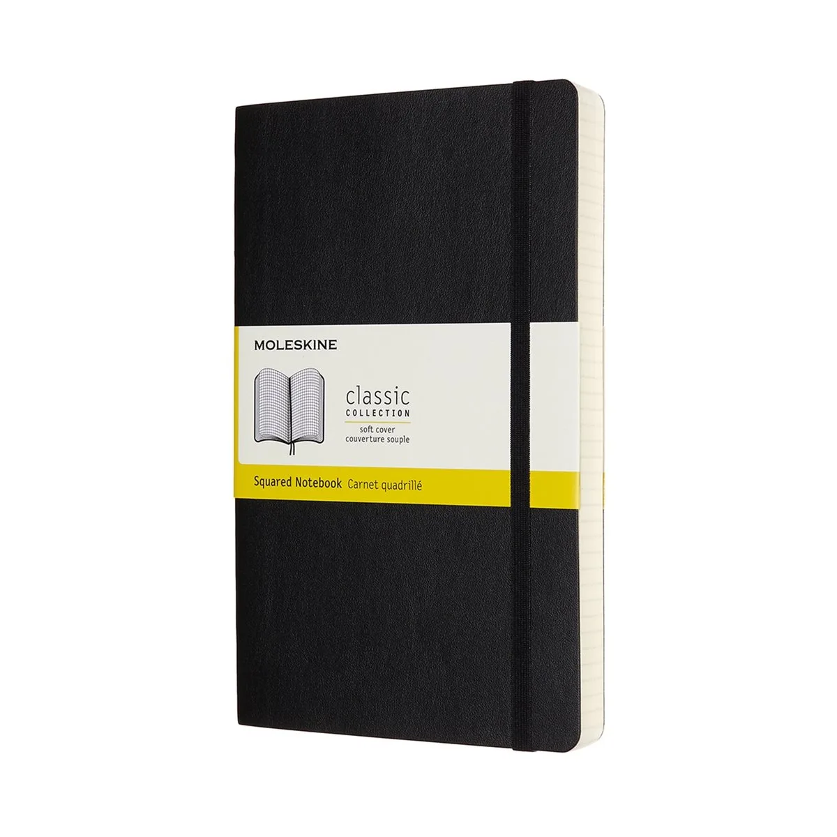 Classic Notitieboek - Expanded - Large - Softcover - Geruit de Moleskine en Noir – photo produit