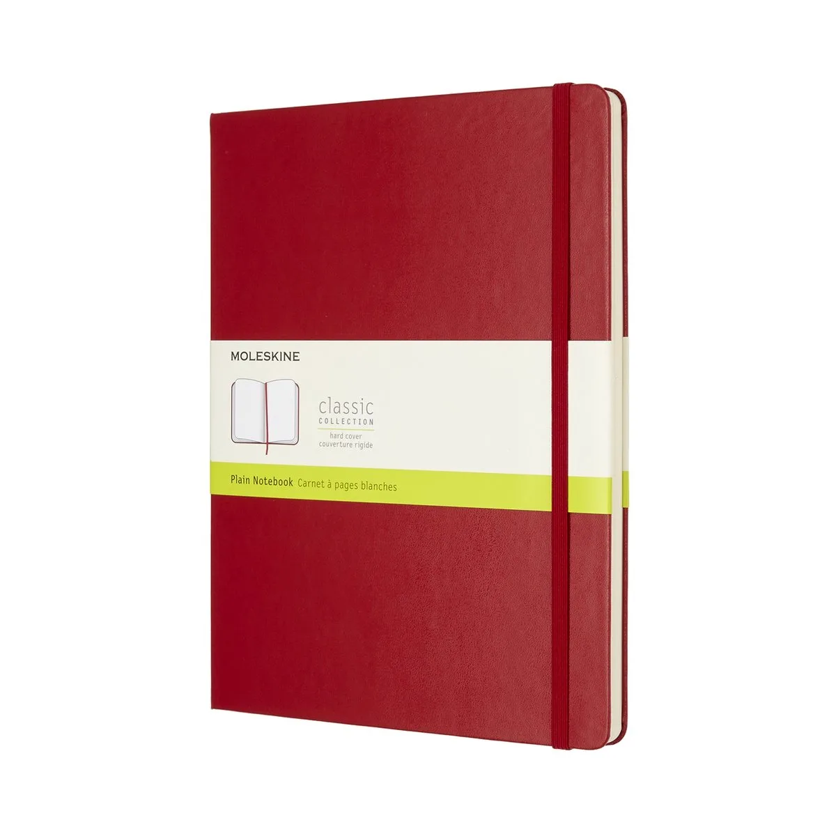 Classic Notitieboek - Extra Large - Hardcover - Blanco von Moleskine in Rot – Produktfoto