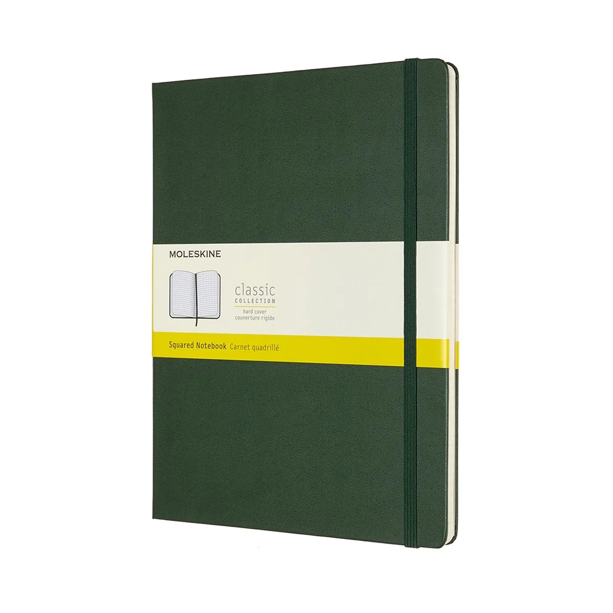 Classic Notitieboek - Extra Large - Hardcover - Geruit van Moleskine in Mirte Groen – productfoto