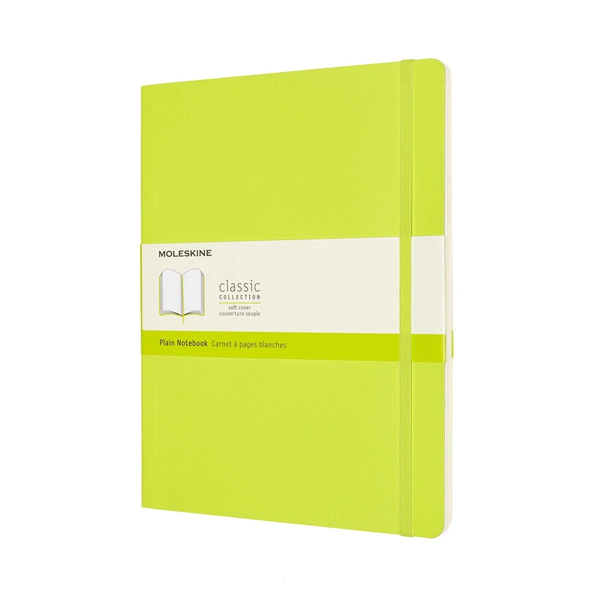 Classic Notitieboek - Extra Large - Softcover - Blanco von Moleskine in Citroen Groen – Produktfoto