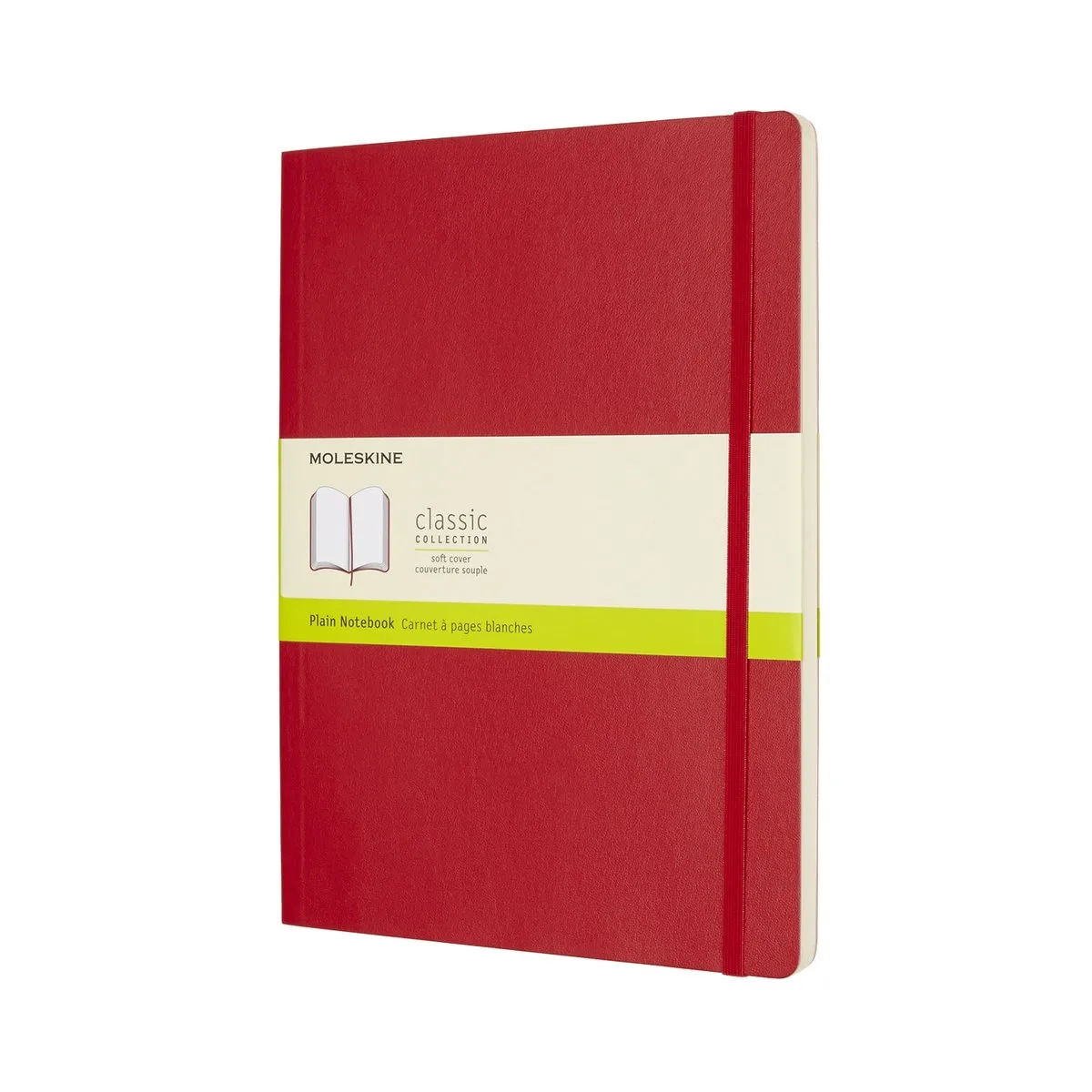 Classic Notitieboek - Extra Large - Softcover - Blanco de Moleskine en Rouge – photo produit