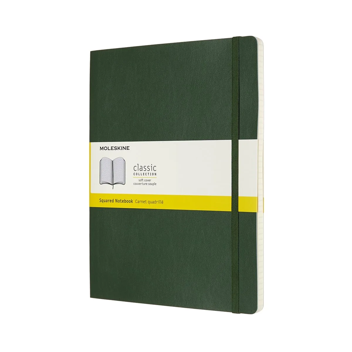 Classic Notitieboek - Extra Large - Softcover - Geruit - Mirte de Moleskine en Vert – photo produit