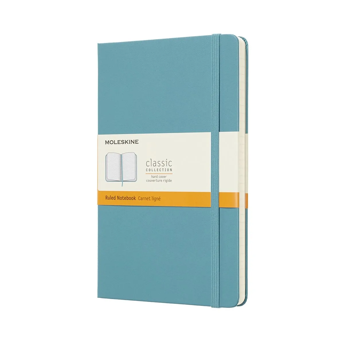 Classic Notitieboek - Large - Hardcover - Gelinieerd de Moleskine en Rif Blauw – photo produit