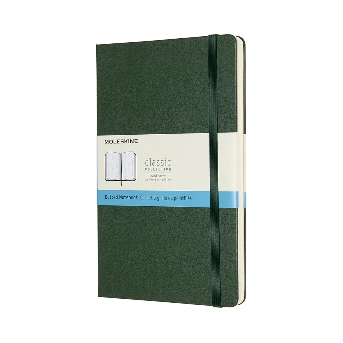 Classic Notitieboek - Large - Hardcover - Gestippeld - Mirte von Moleskine in Grün – Produktfoto