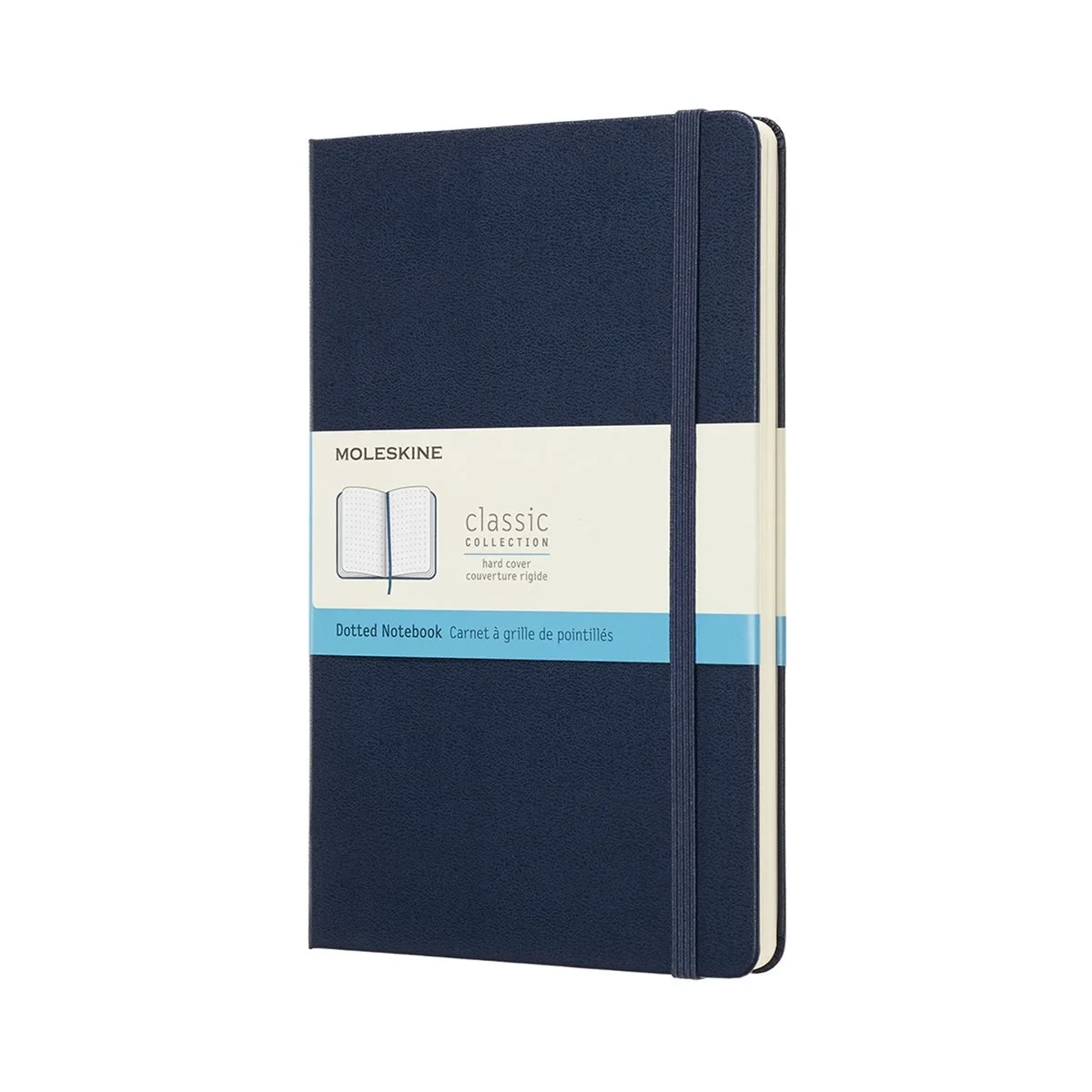 Classic Notitieboek - Large - Hardcover - Gestippeld - Saffier de Moleskine en Bleu – photo produit