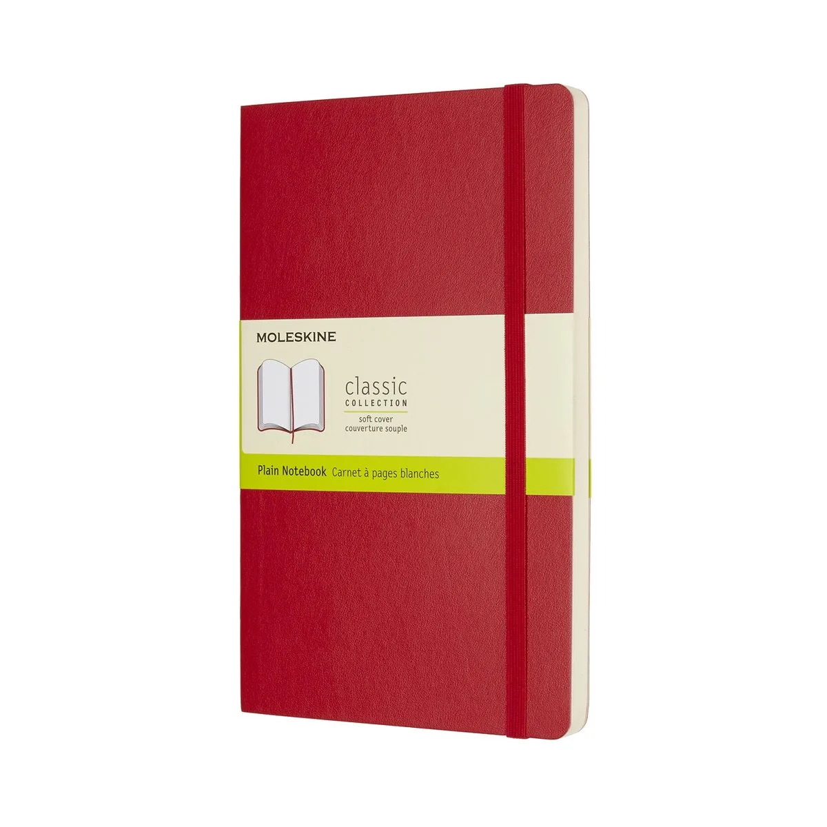 Classic Notitieboek - Large - Softcover - Blanco de Moleskine en Rouge – photo produit