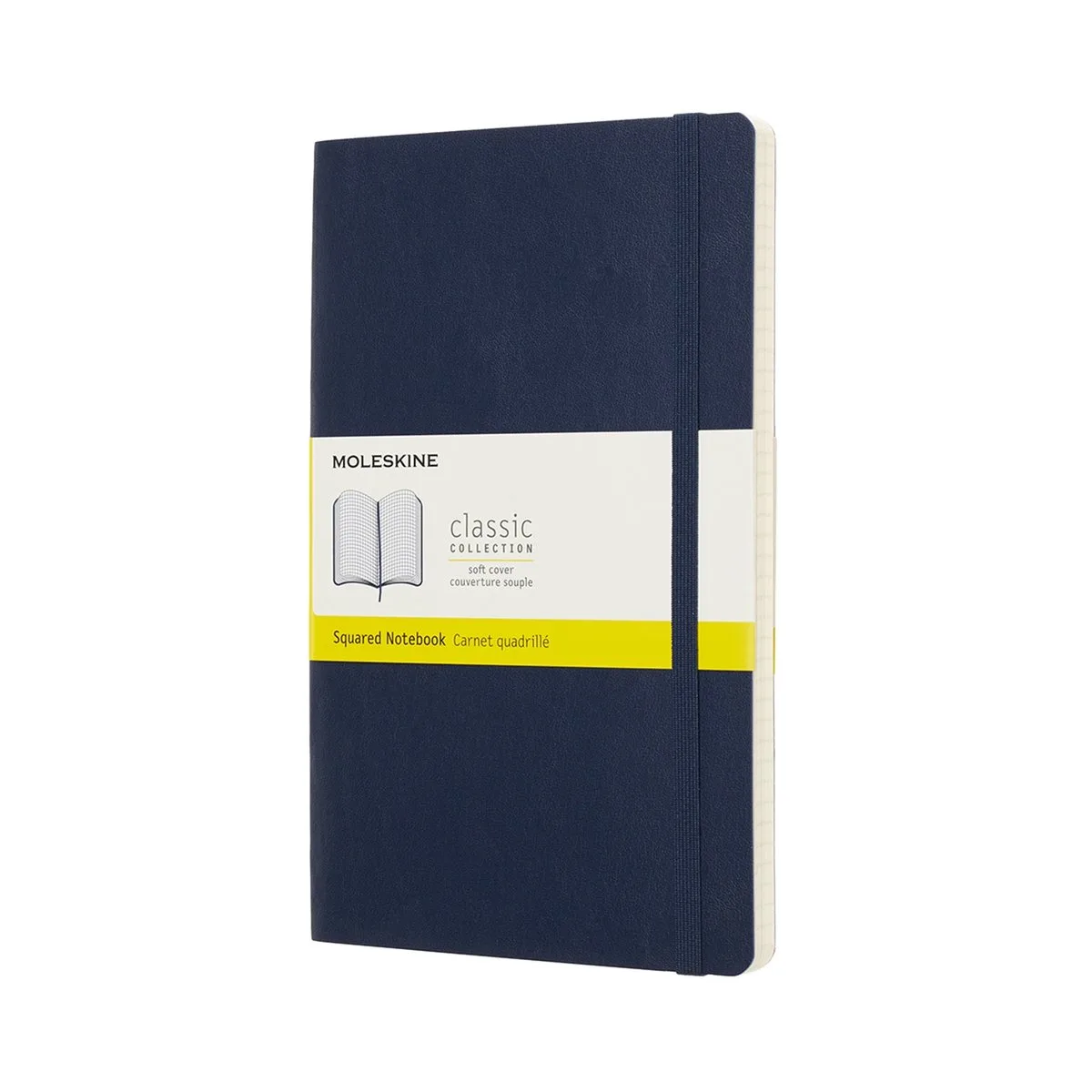 Classic Notitieboek - Large - Softcover - Geruit - Saffier by Moleskine in Blue – product photo