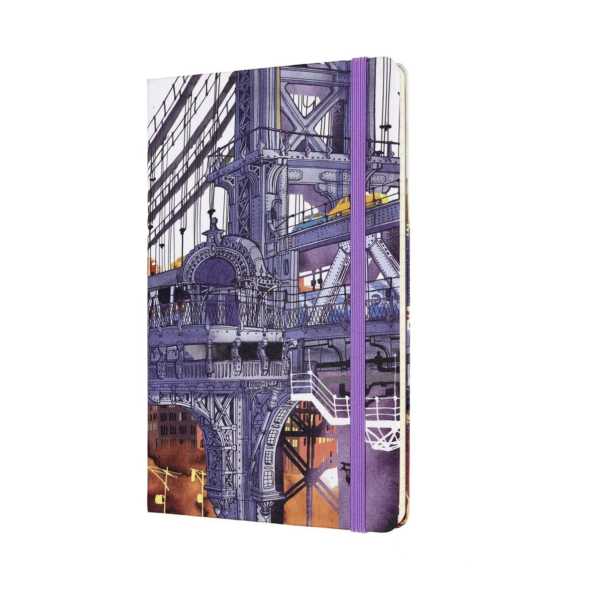 Limited Edition I am the City Notitieboek Large - Hardcover - Gelinieerd - New York från Moleskine i Blå – produktbild