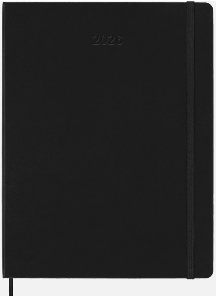 Moleskine 12 Maanden Agenda - 2026 - Smart Professional Wekelijks - Verticaal Large - Harde Kaft fra Moleskine i Sort – produktbillede