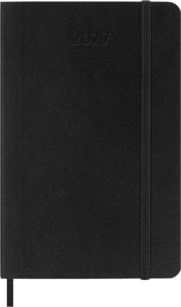 Moleskine 12 Maanden Agenda - 2027 - Maandelijks - Pocket - Zachte Kaft från Moleskine i Svart – produktbild