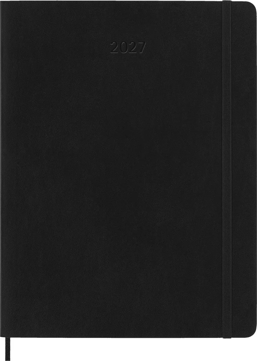Moleskine 12 Maanden Agenda - 2027 - Maandelijks - XL - Zachte Kaft fra Moleskine i Sort – produktbillede