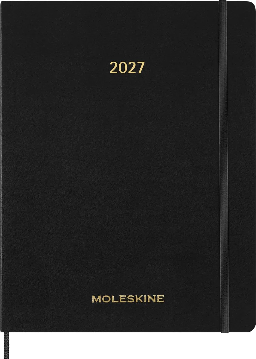Moleskine 15 Maanden Agenda - 2027 - Essential Planner - Wekelijks - Verticaal - XXL de Moleskine en Noir – photo produit