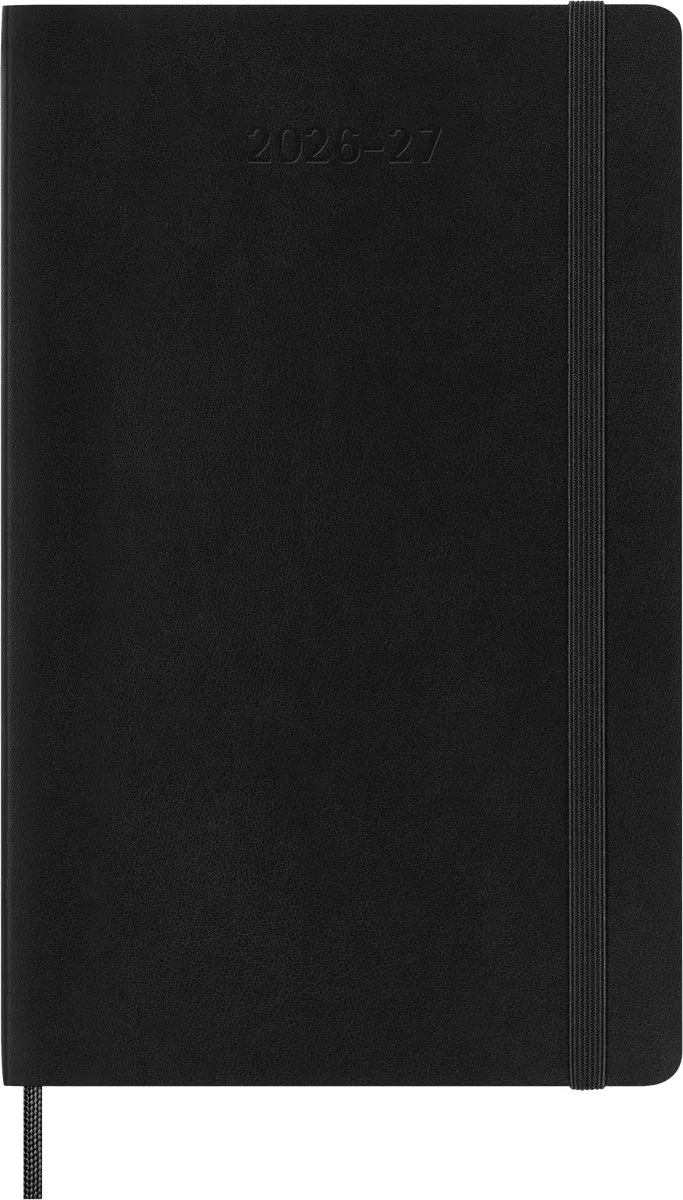 Moleskine 18 Maanden Agenda - 2026/27 - Dagelijks - Large - Zachte Kaft fra Moleskine i Sort – produktbillede