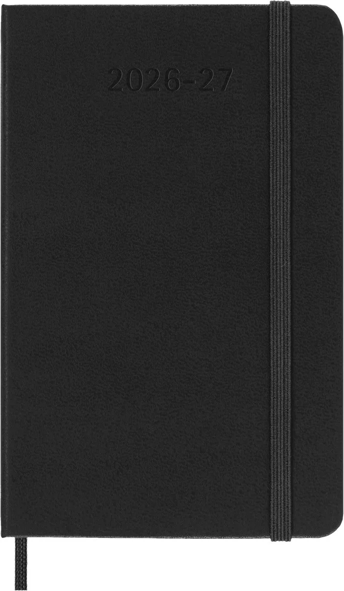 Moleskine 18 Maanden Agenda - 2026/27 - Wekelijks Horizontaal - Pocket - Harde Kaft fra Moleskine i Sort – produktbillede
