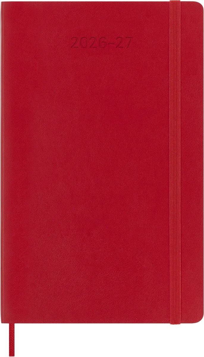 Moleskine 18 Maanden Agenda - 2026/27 - Wekelijks - Large - Zachte Kaft fra Moleskine i Rød – produktbillede