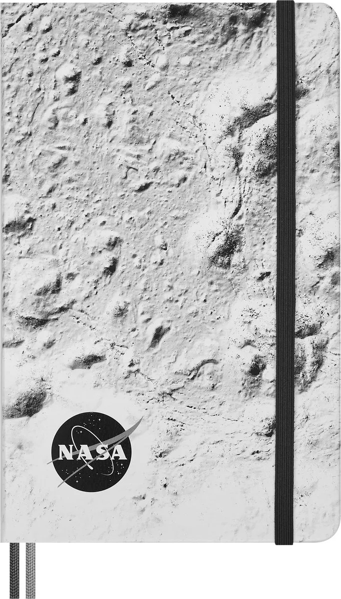 NASA Notitieboek Large - Hardcover - Gelinieerd van Moleskine in Grijs – productfoto