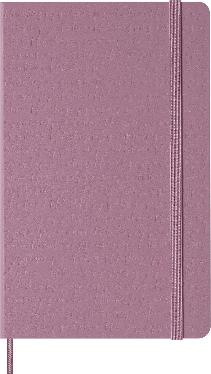 Notitieboek Large - Hardcover - Gelinieerd - Majestic Pink von Moleskine in Rosa – Produktfoto