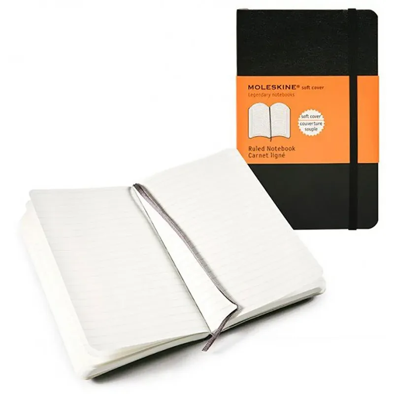 Carnet Classique Poche Noir Ligné de Moleskine – photo produit 2 sur 2