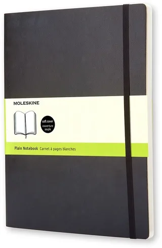 Notitieboek Moleskine XL 190x250mm blanco zwart de Moleskine – photo produit 1 sur 6
