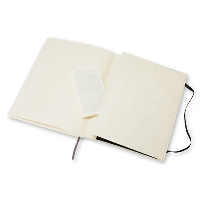Notitieboek Moleskine XL 190x250mm blanco zwart de Moleskine – photo produit 3 sur 6