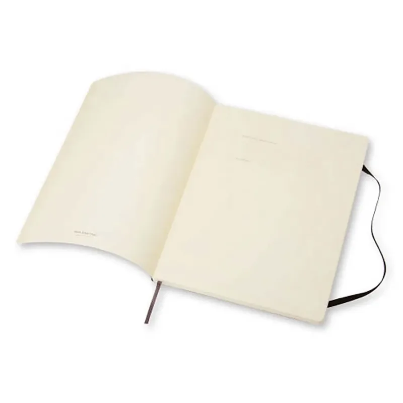 Notitieboek Moleskine XL 190x250mm blanco zwart de Moleskine – photo produit 2 sur 6