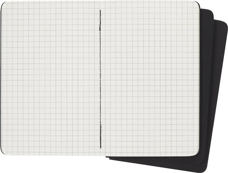 Notizheft Cahier, P/A6, kariert, Karton, schwarz by Moleskine – product photo