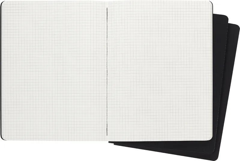 Notizheft Cahier, XL, kariert, Karton, schwarz by Moleskine – product photo