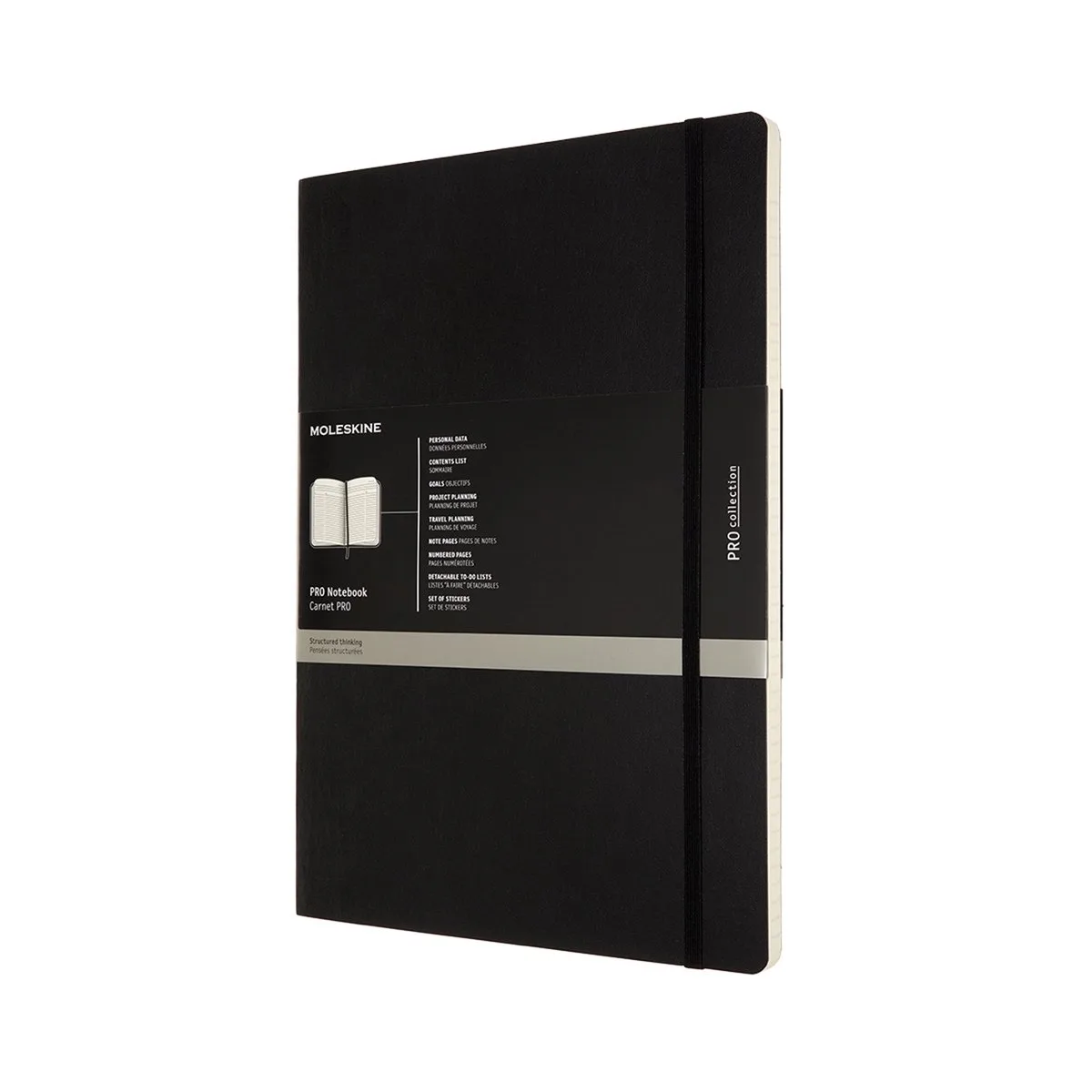 Professional Notitieboek - A4 - Softcover de Moleskine en Noir – photo produit