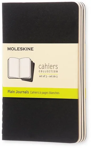 Schrift Moleskine 90x140mm blanco 240 pagina's 70gr zwart set à 3 stuks by Moleskine – product photo 1 of 5