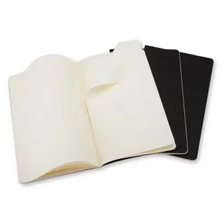 Schrift Moleskine 90x140mm blanco 240 pagina's 70gr zwart set à 3 stuks by Moleskine – product photo 2 of 5
