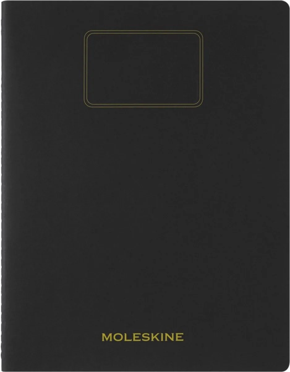 Schrift Student XXL - Zachte kraft - Blanco van Moleskine in Zwart – productfoto