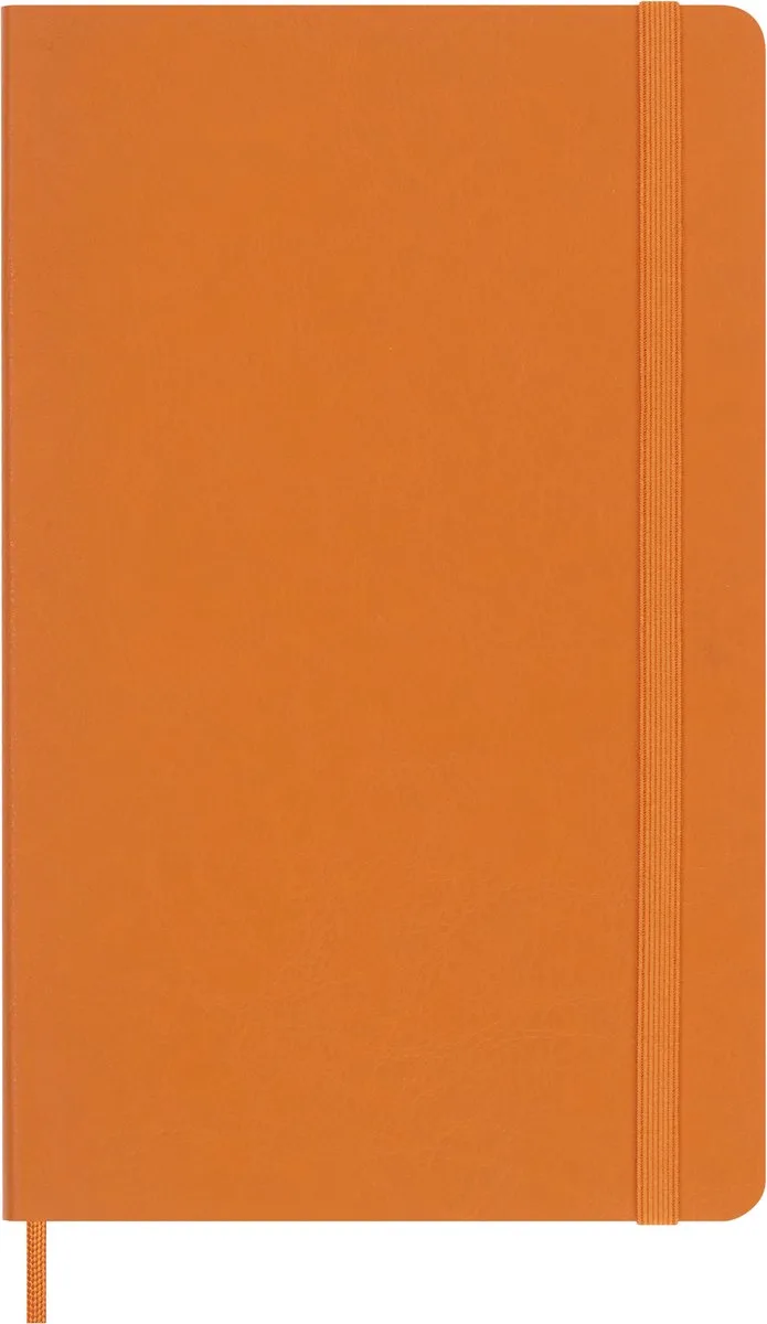 Vegea Notitieboek Capri Large (13x21cm) Gelinieerd Zachte Kaft - (Box) von Moleskine in Orange – Produktfoto