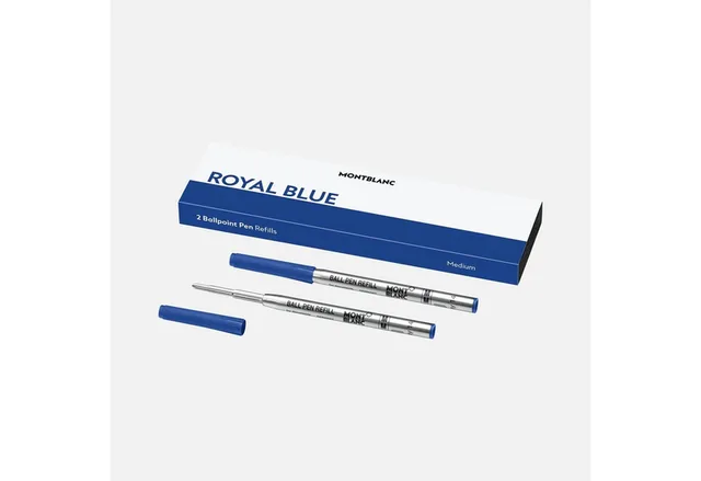 Tintenroller MONT BLANC Kugelschreibermine 2ST M royalblau 128214
