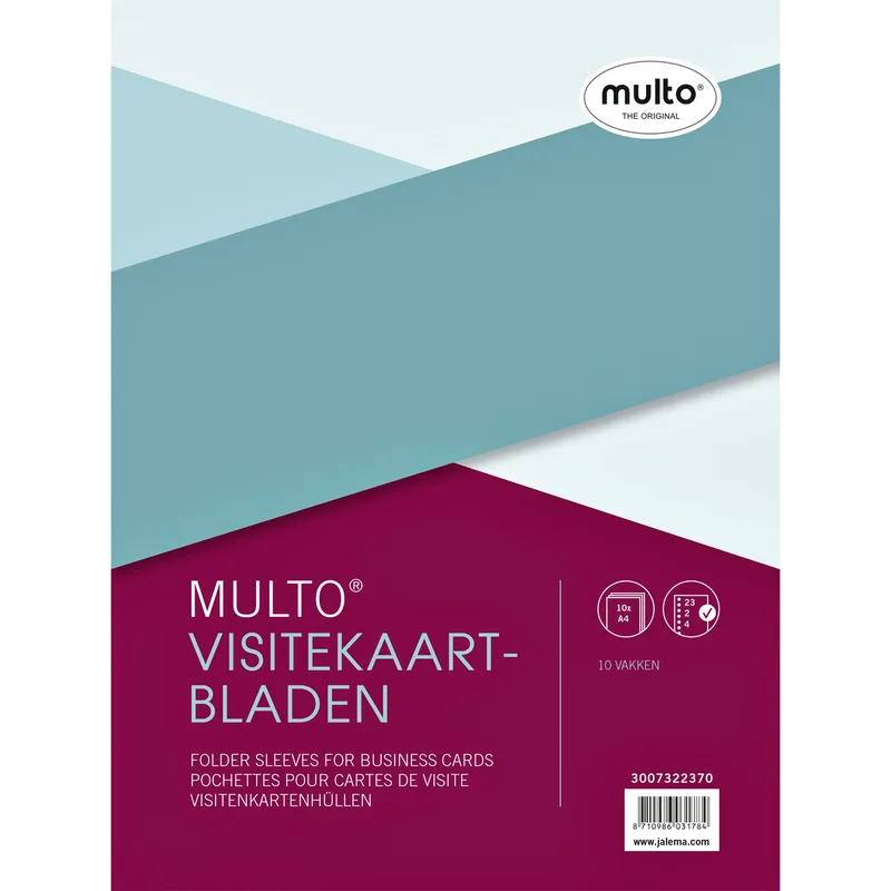 Showtas multo 23r visitekaart a4 235x312mm 10st | 10 stuks de Multo – photo produit
