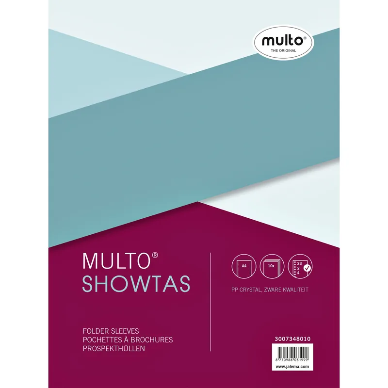 Showtas multo a4 23r pp 120 micron glad 10 stuks by Multo – product photo