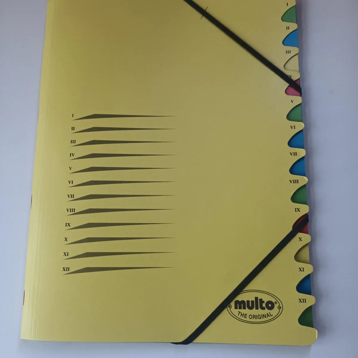 Sorteermap 12 tabs 2 Stuks de Multo en Jaune – photo produit