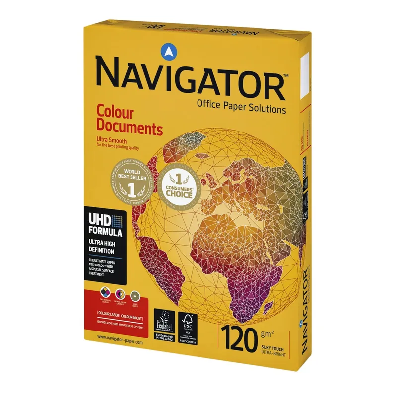 Kopieerpapier navigator colour doc a4 120gr wit | 8 stuks by Navigator – product photo
